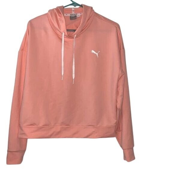 Puma Womens Peach Hoodie L Keeps You Dry - Picture 1 of 7